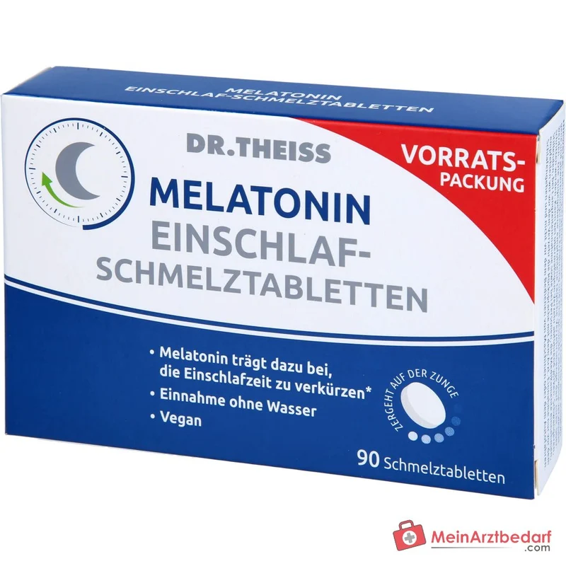 Dr. Theiss Melatonin Einschlaf-Schmelztabletten 1 mg, 90 St.