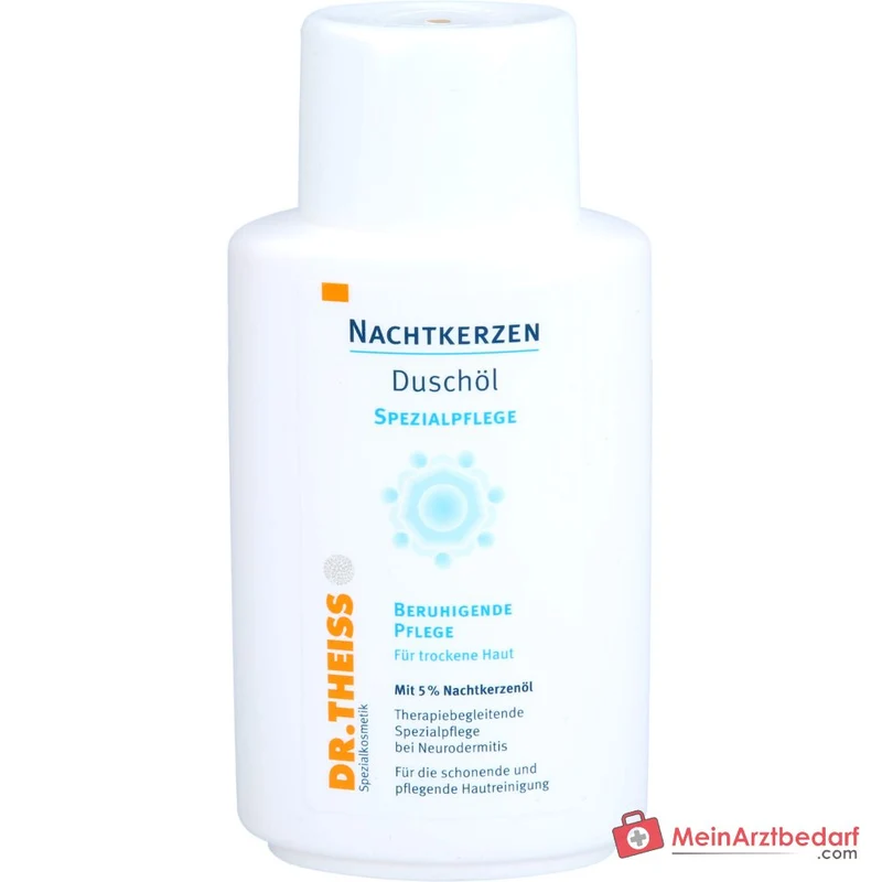 Dr. Theiss Nachtkerzen Duschöl mit Nachtkerzenöl / Gamma-Linolensäure / Panthenol Spezialkosmetikum, 150 ml