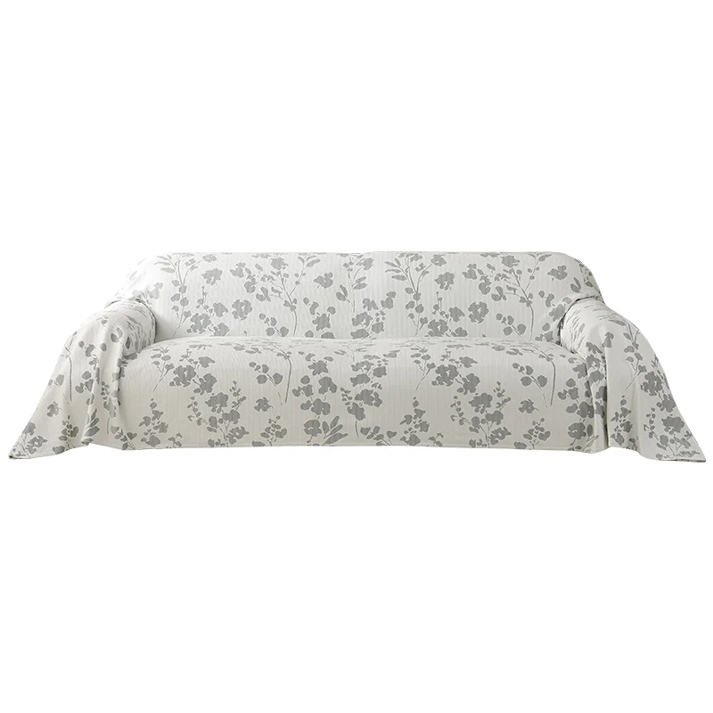 Elastischer Sofa‑Schonbezug mit floraler Reliefstruktur und universeller Passform