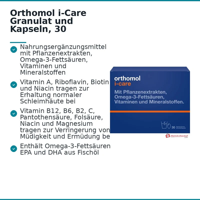 Orthomol i-Care Granulat und Kapseln, 30 Tagesportionen