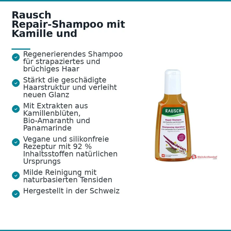 Rausch Repair-Shampoo mit Kamille und Amaranth, 200 ml