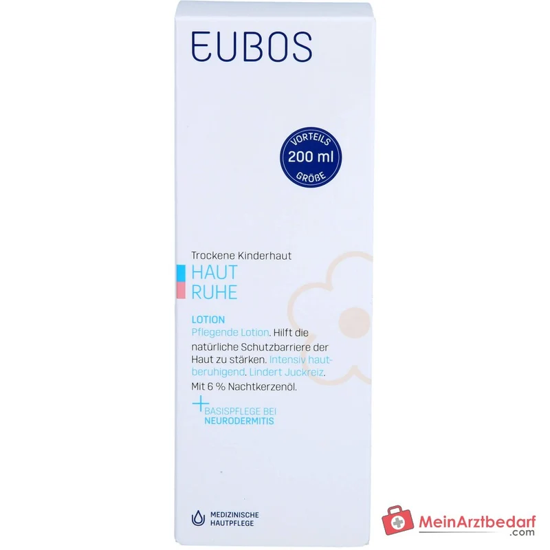 Eubos Haut Ruhe Lotion Nachtkerzenöl / Mandelöl / Jojobaöl / Johanniskraut-Extrakt Lotion, 200 ml