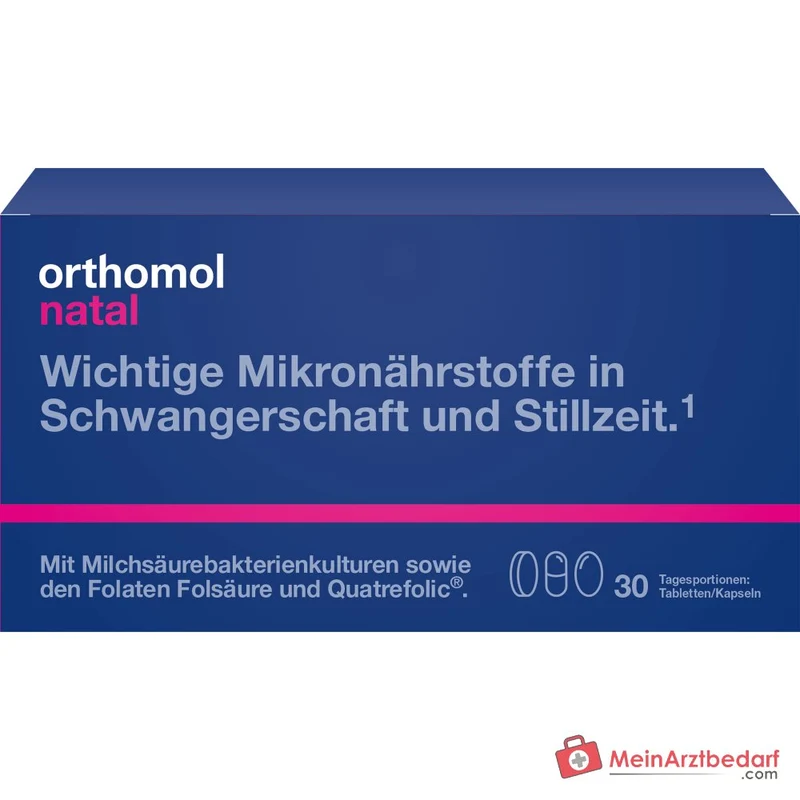 Orthomol Natal Tabletten/Kapseln Kombipackung, 30 Portionen
