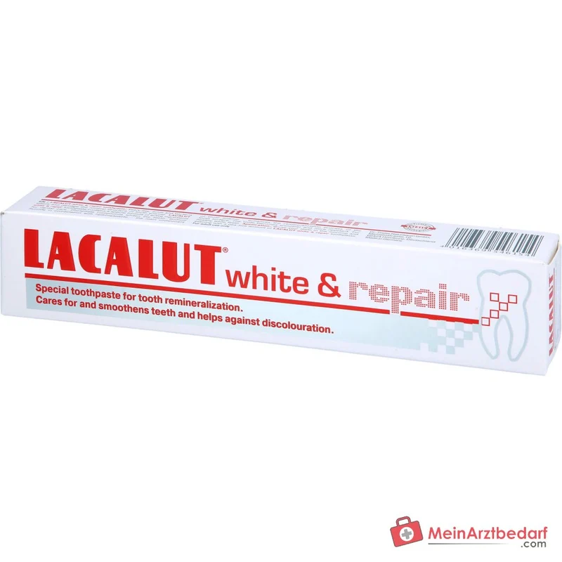 Lacalut white & repair Natriumfluorid / Hydroxylapatit Zahncreme, 75 ml