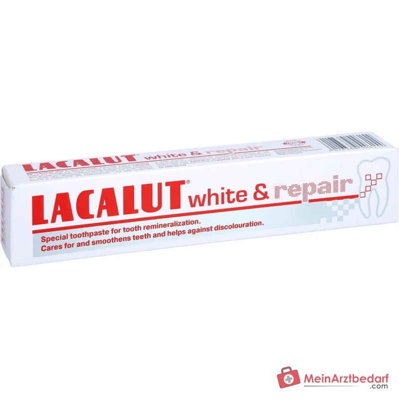 Lacalut white & repair Natriumfluorid / Hydroxylapatit Zahncreme, 75 ml