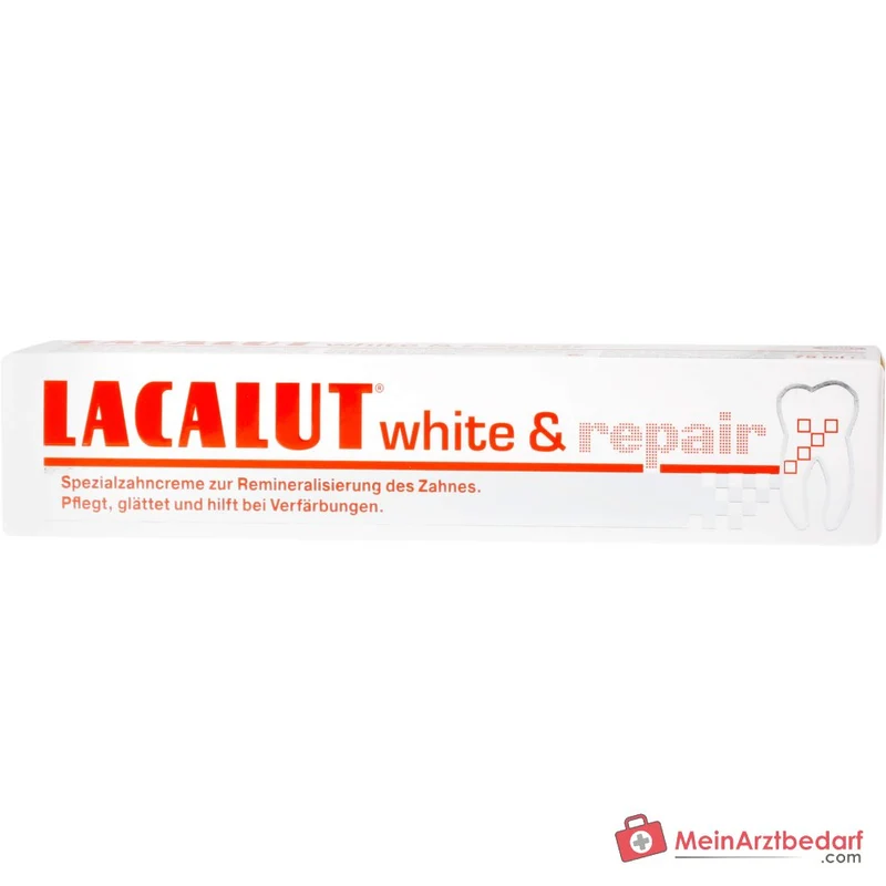 Lacalut white & repair Natriumfluorid / Hydroxylapatit Zahncreme, 75 ml