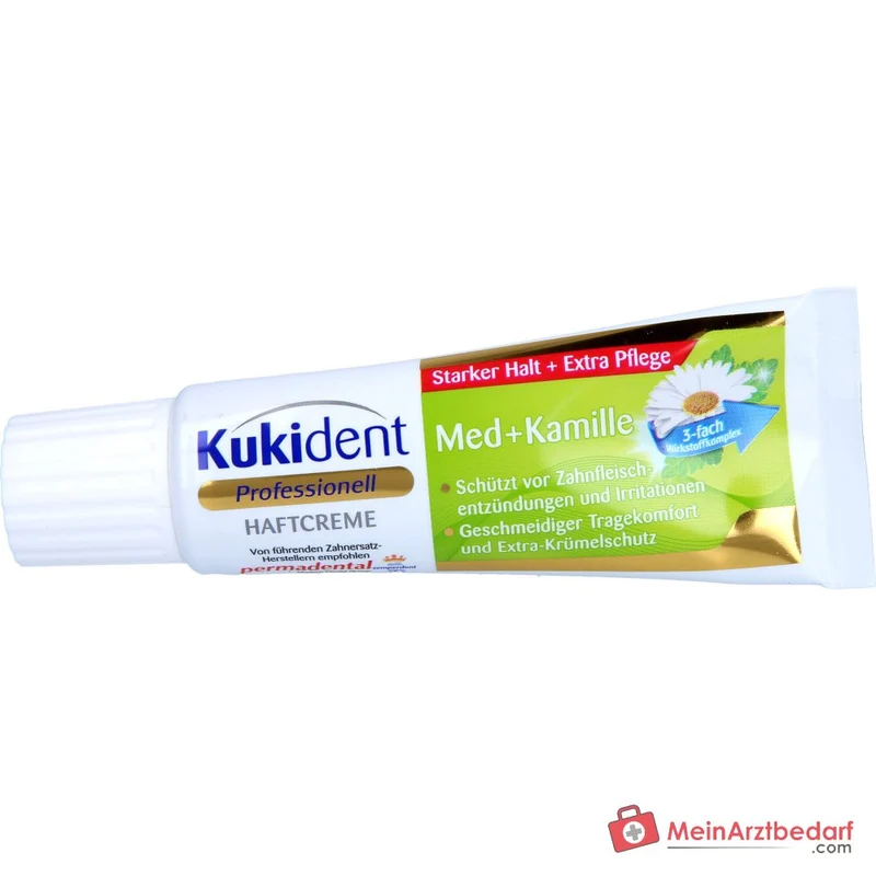 Kukident Super-Haftcreme Med Kamille / Minze Creme, 40 g