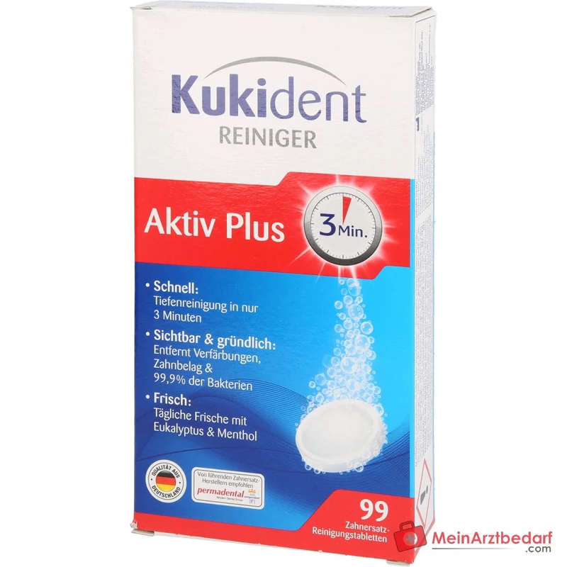 Kukident Aktiv Plus Express Reiniger Tabletten, 99 St.
