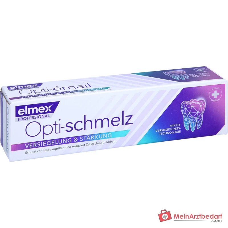 elmex Opti-schmelz Professional Natriumfluorid / Olaflur Zahnpasta, 75 ml
