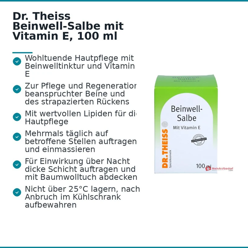 Dr. Theiss Beinwell-Salbe Beinwelltinktur / Vitamin E Salbe, 100 ml