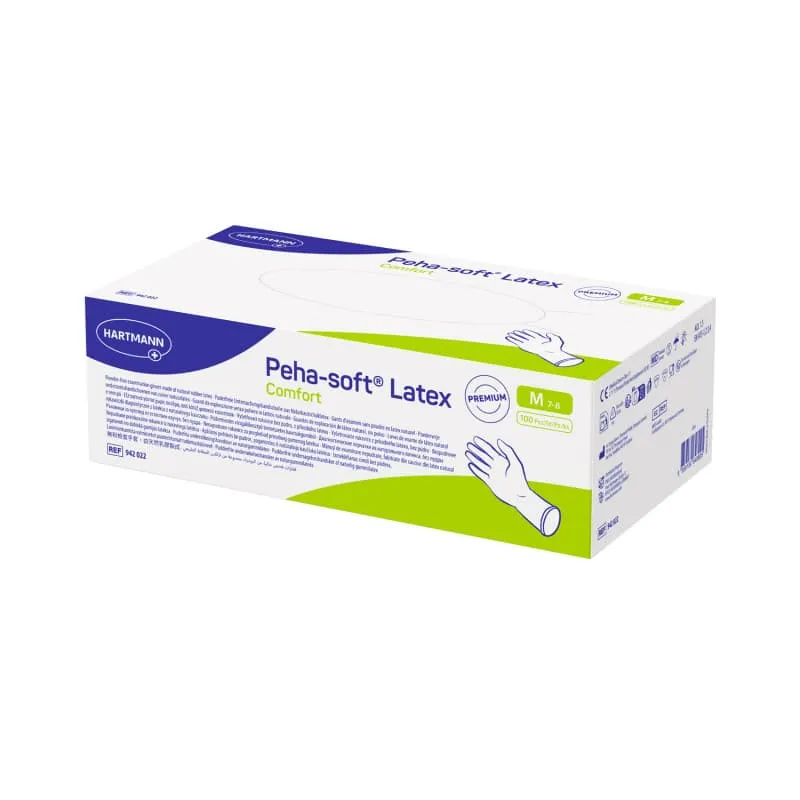 Peha-soft® Latex Comfort Untersuchungshandschuhe, puderfrei