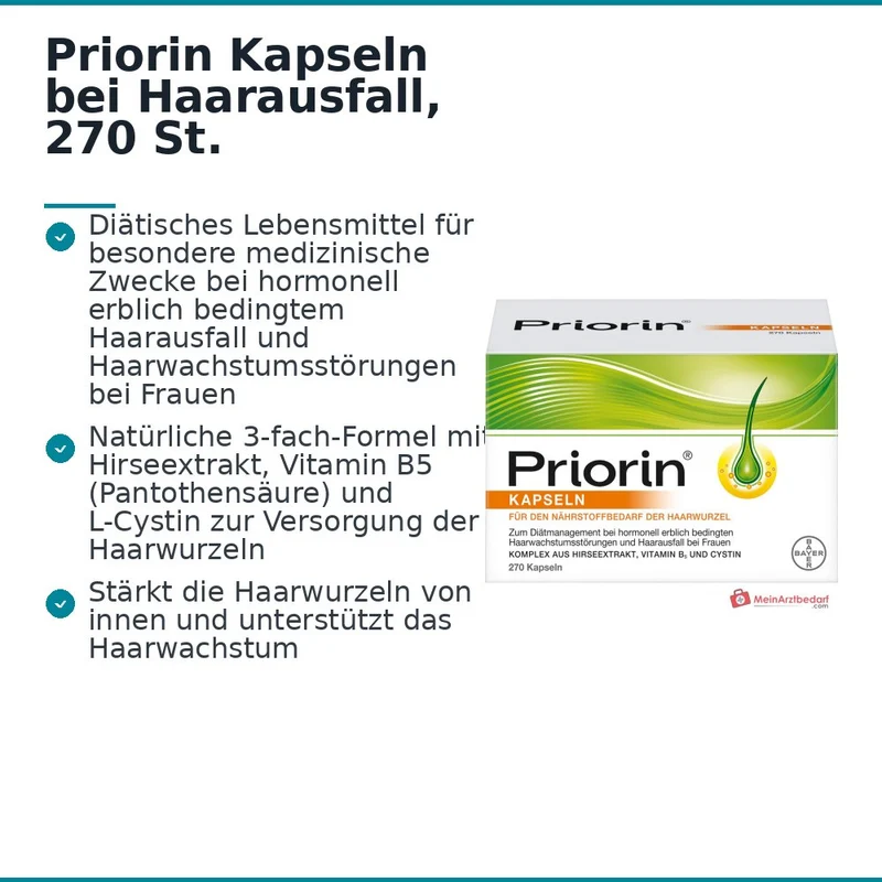 Priorin Kapseln bei Haarausfall, 270 St.