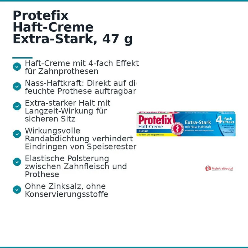Protefix Haft-Creme Extra-Stark, 47 g