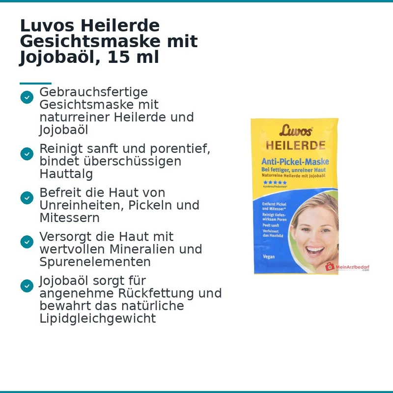 Luvos Heilerde Gesichtsmaske Heilerde / Jojobaöl, 15 ml