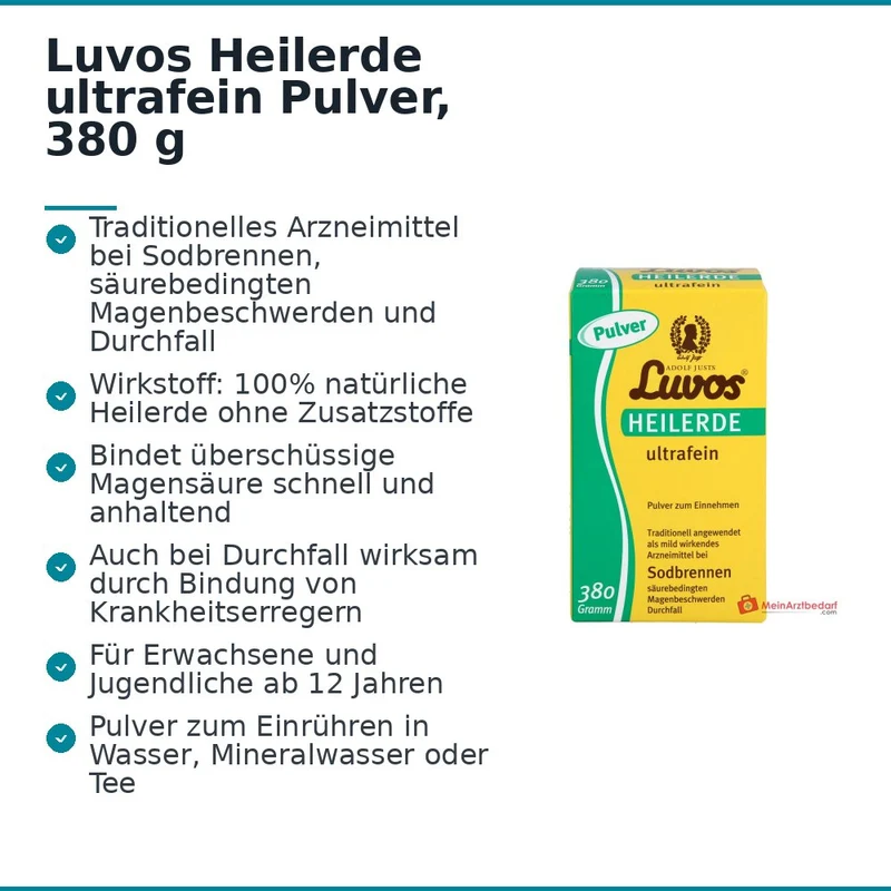 Luvos Heilerde ultrafein Pulver, 380 g