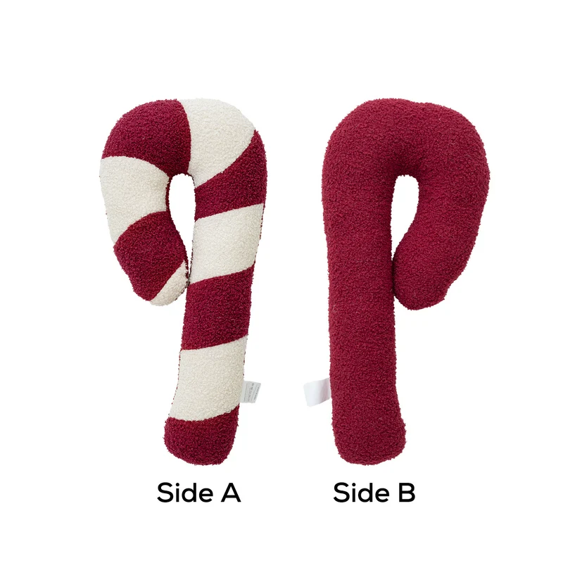 Reisekissen im Candy-Cane-Design mit ergonomischer Nackenstütze