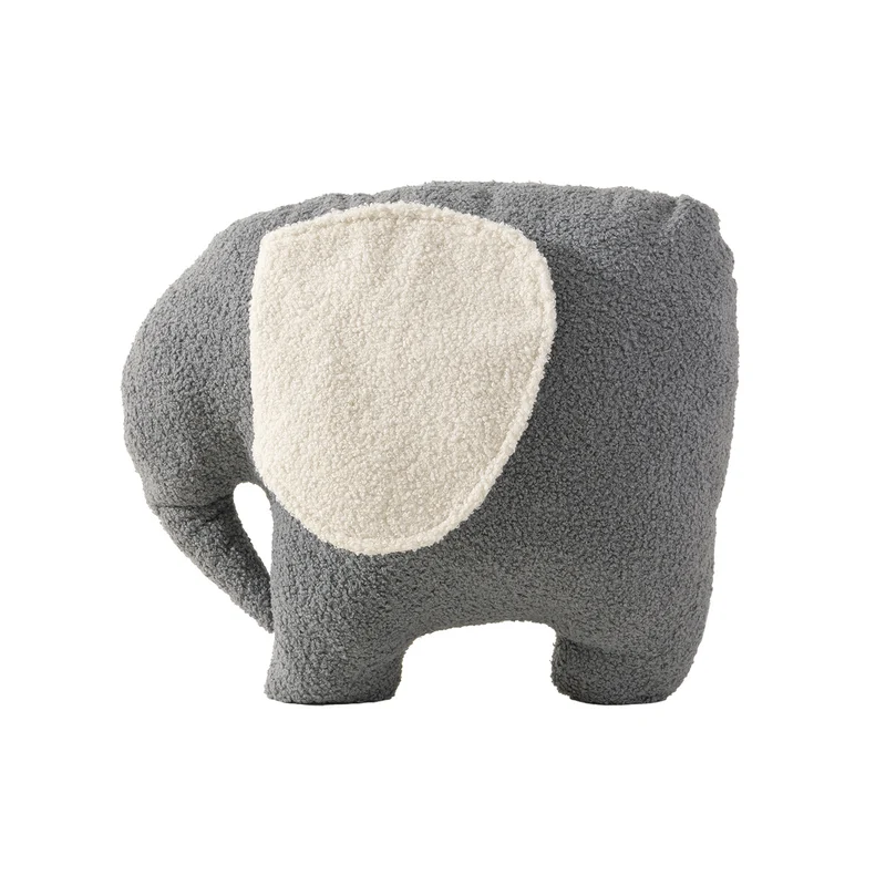 Kuschel-Teddykissen aus Bouclé mit ergonomischer Rückenstütze