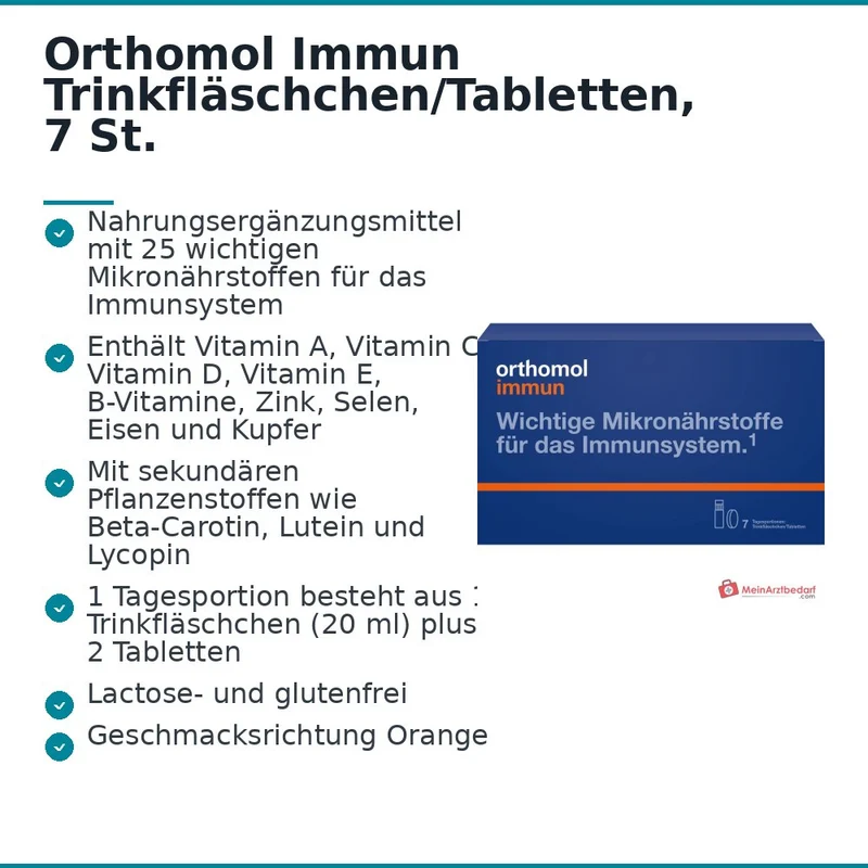 Orthomol Immun Trinkfläschchen/Tabletten, 7 St.