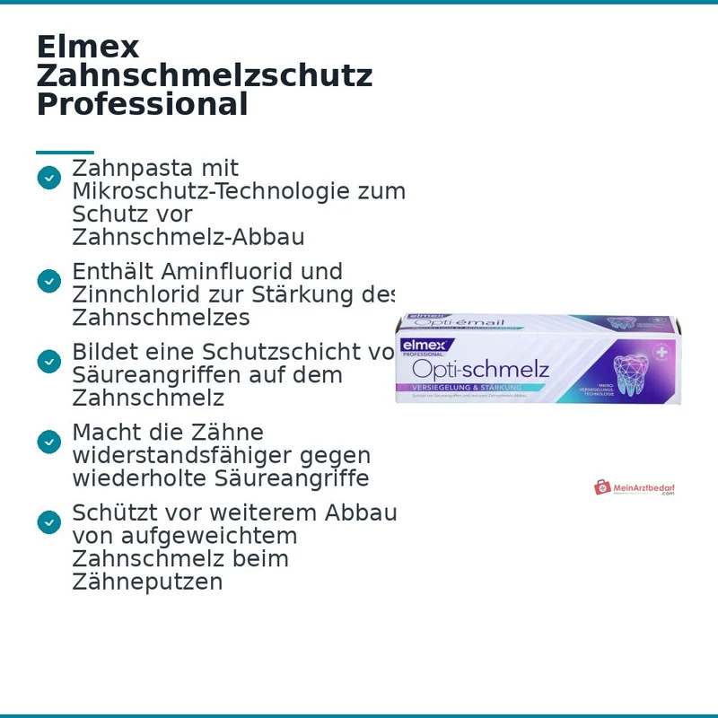 Elmex Zahnschmelzschutz Professional Chitosan / Zinnchlorid / Natriumfluorid Zahnpasta, 75 ml
