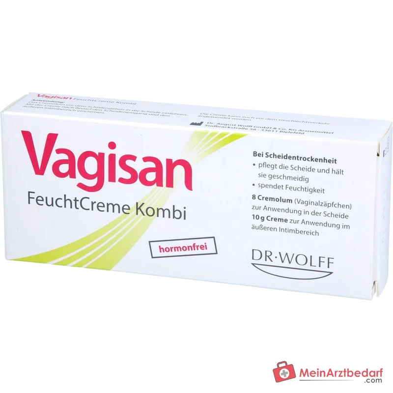 Vagisan FeuchtCreme Kombi Vaginalzäpfchen und Creme, 8 Ovula + 10 g