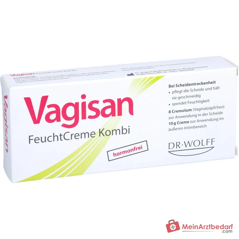 Vagisan FeuchtCreme Kombi Vaginalzäpfchen und Creme, 8 Ovula + 10 g