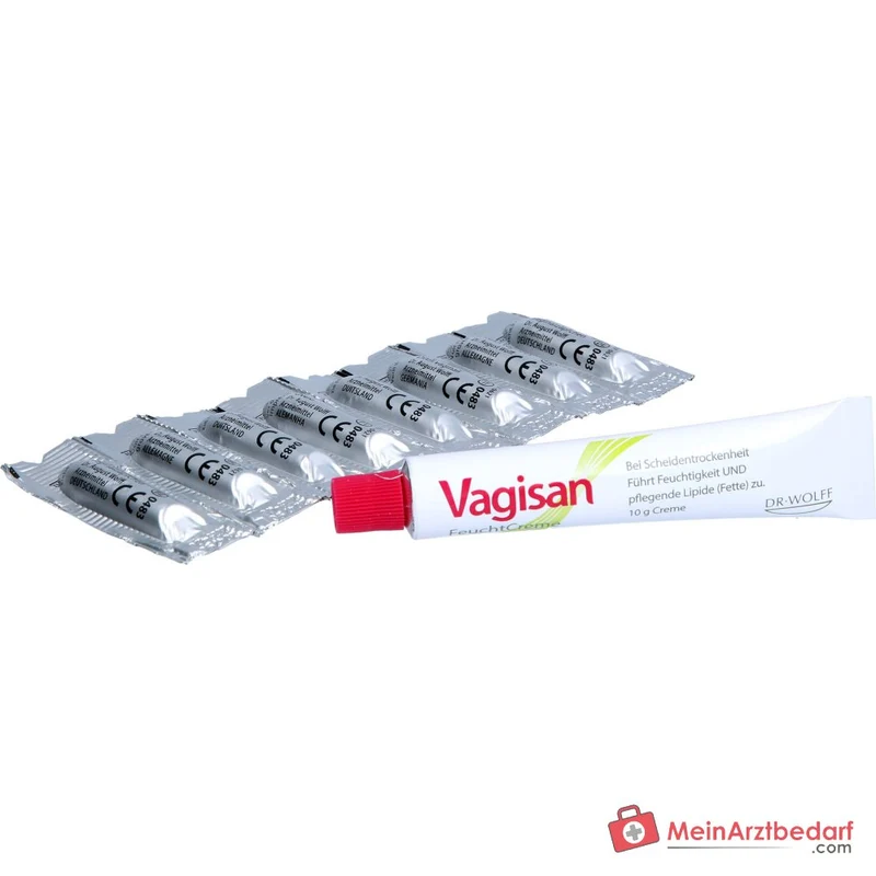 Vagisan FeuchtCreme Kombi Vaginalzäpfchen und Creme, 8 Ovula + 10 g