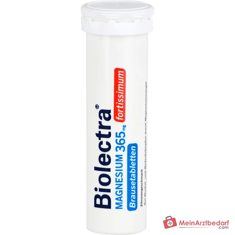 Biolectra Magnesium 365 mg fortissimum Magnesiumcarbonat / Magnesiumoxid Brausetabletten Zitronengeschmack, 40 St.