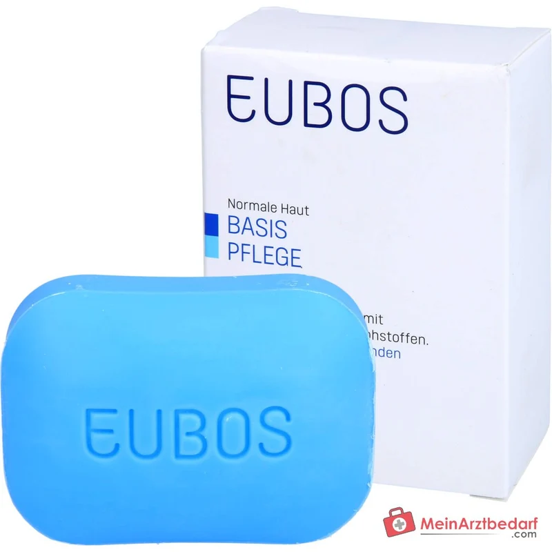 Eubos Basis Pflege Fest Waschstück Blau Seifenfreies Syndet Seife, 125 g