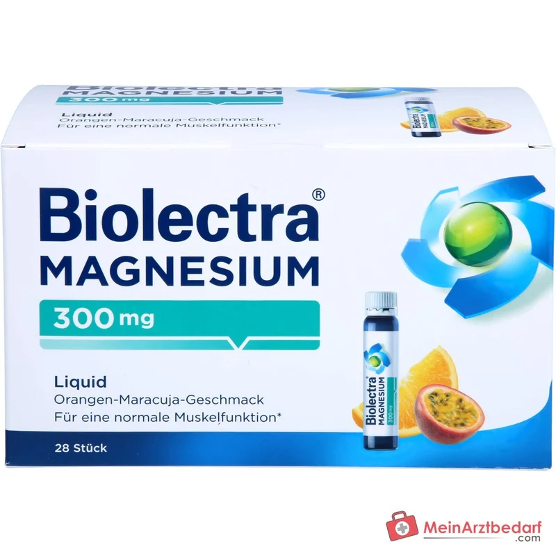 Biolectra Magnesium 300 mg Liquid Magnesiumcitrat Trinkfläschchen, 28 St.