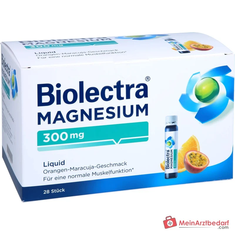 Biolectra Magnesium 300 mg Liquid Magnesiumcitrat Trinkfläschchen, 28 St.