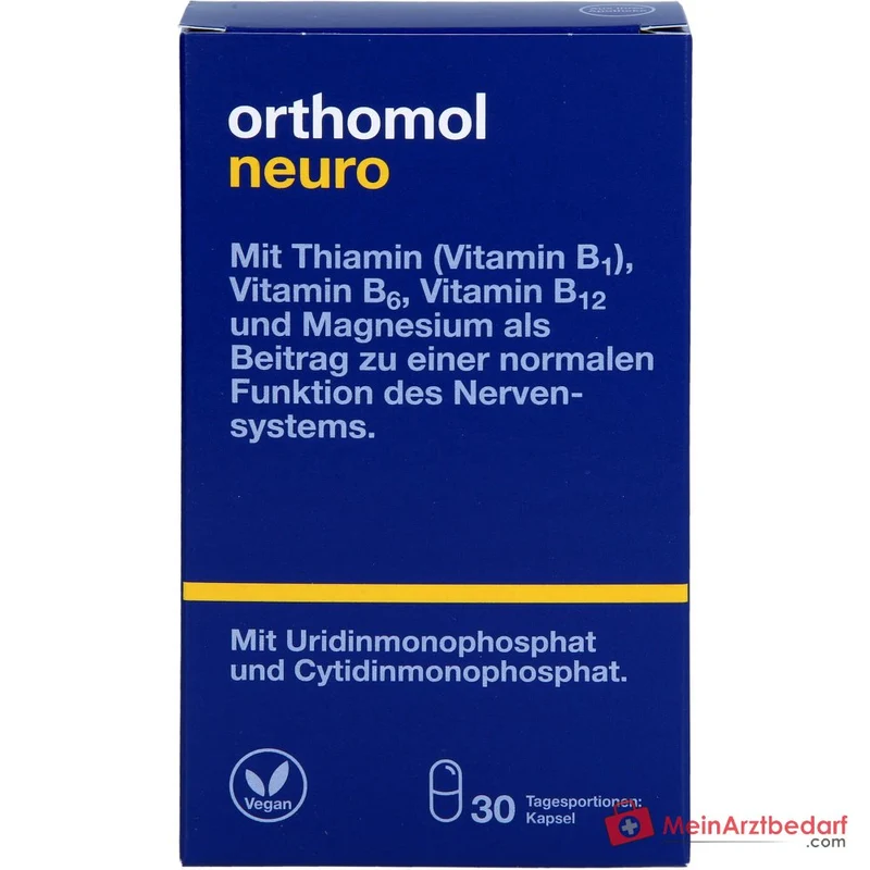 Orthomol Neuro Kapseln mit B-Vitaminen und Magnesium, 30 St.