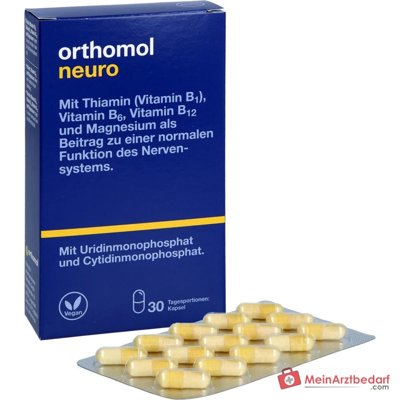 Orthomol Neuro Kapseln mit B-Vitaminen und Magnesium, 30 St.