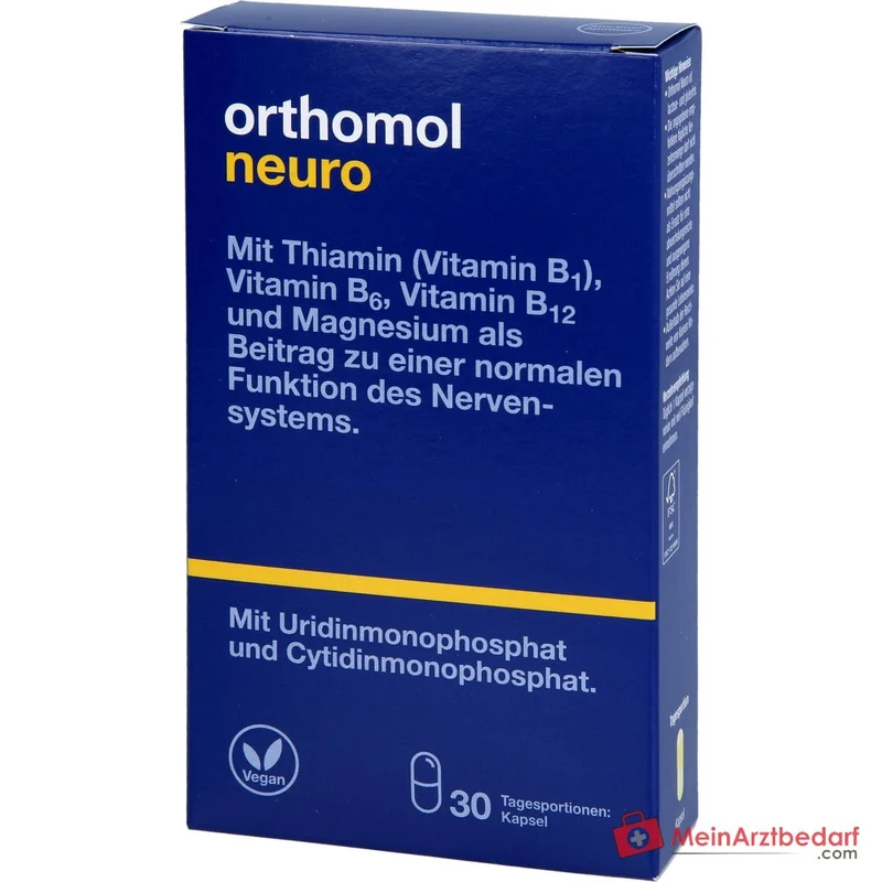 Orthomol Neuro Kapseln mit B-Vitaminen und Magnesium, 30 St.