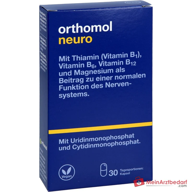 Orthomol Neuro Kapseln mit B-Vitaminen und Magnesium, 30 St.