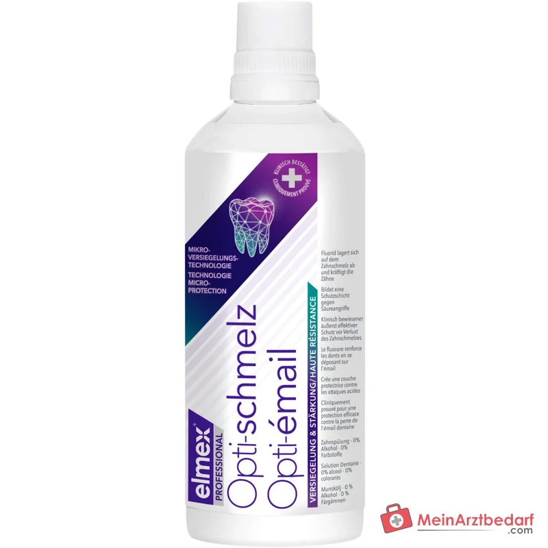 elmex Opti-schmelz Professional Olaflur / Natriumfluorid Mundspülung, 400 ml
