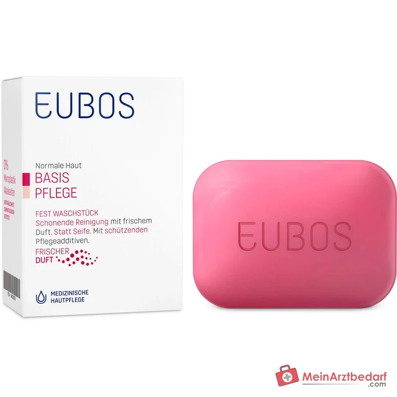 Eubos Basis Pflege Fest Waschstück Rot Allantoin Seife, 125 g