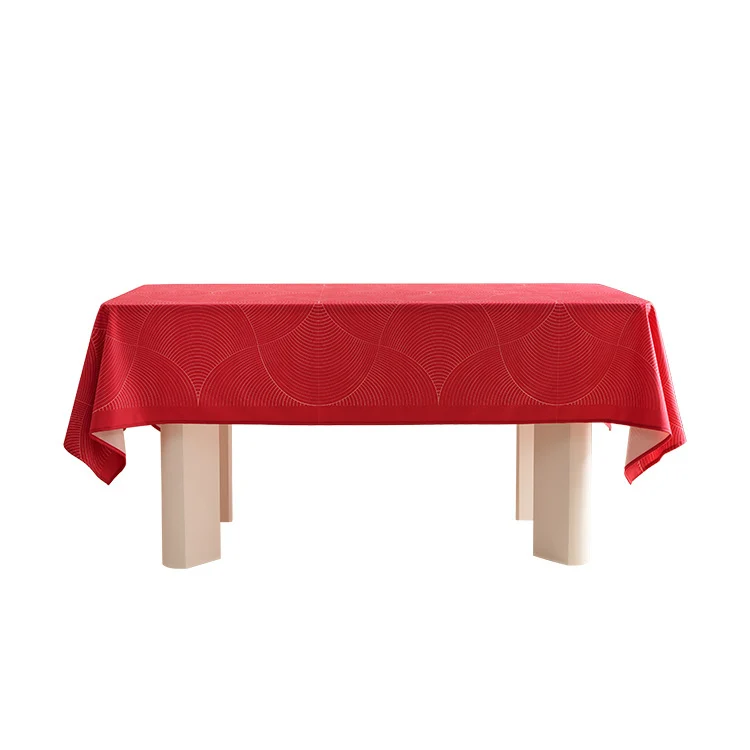 Rechteckige bedruckte Tischdecke aus pflegeleichtem Baumwoll-Polyester-Mix mit Chinoiserie-Landschaftsprint