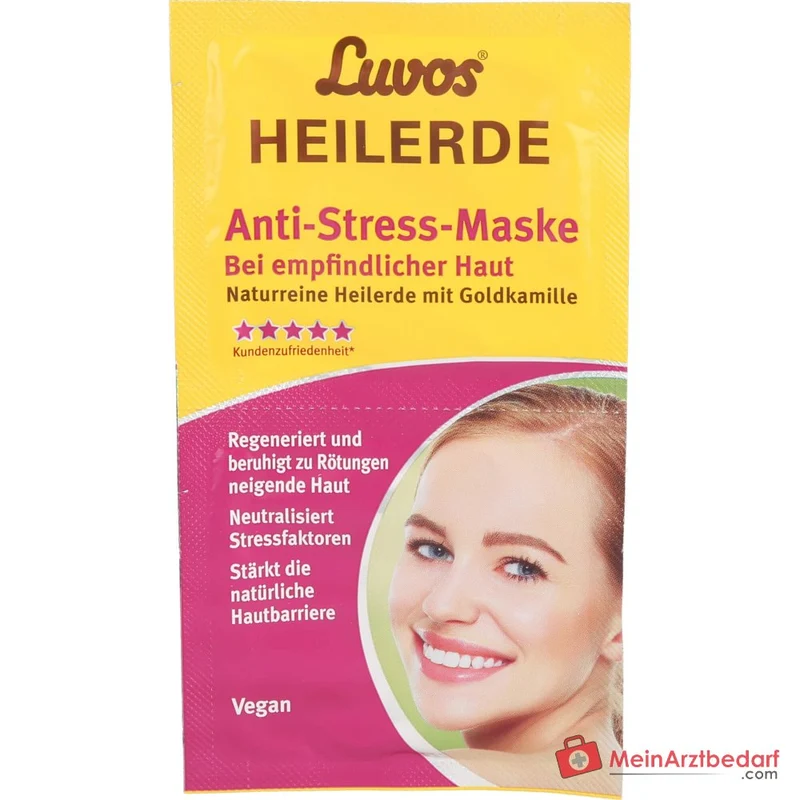 Luvos Heilerde Anti-Stress-Maske Heilerde / Goldkamille / Calendulaöl Gesichtsmaske, 2x7,5 ml