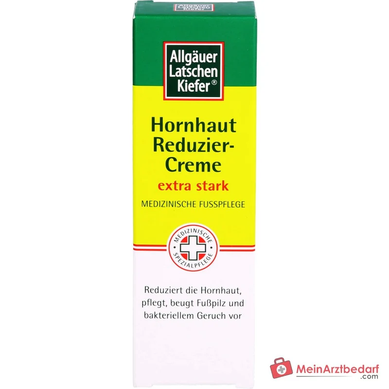 Allgäuer Latschenkiefer Hornhaut Reduziercreme extra stark Fruchtsäuren / Weidenrindenextrakt / Latschenkiefernöl / Sheabutter / Panthenol Creme, 30 ml