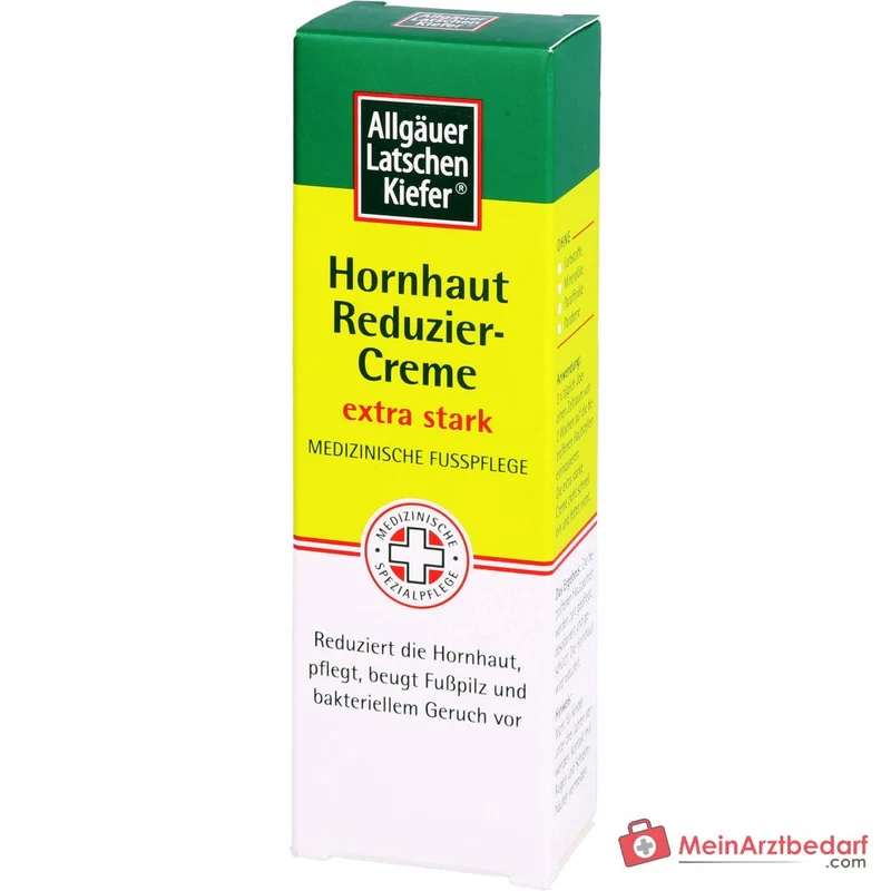 Allgäuer Latschenkiefer Hornhaut Reduziercreme extra stark Fruchtsäuren / Weidenrindenextrakt / Latschenkiefernöl / Sheabutter / Panthenol Creme, 30 ml