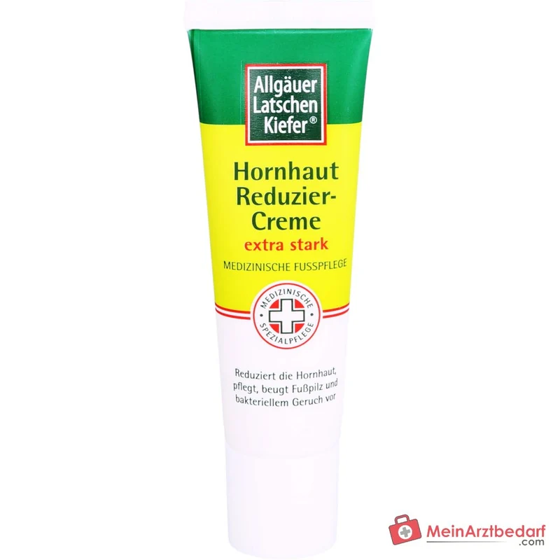 Allgäuer Latschenkiefer Hornhaut Reduziercreme extra stark Fruchtsäuren / Weidenrindenextrakt / Latschenkiefernöl / Sheabutter / Panthenol Creme, 30 ml