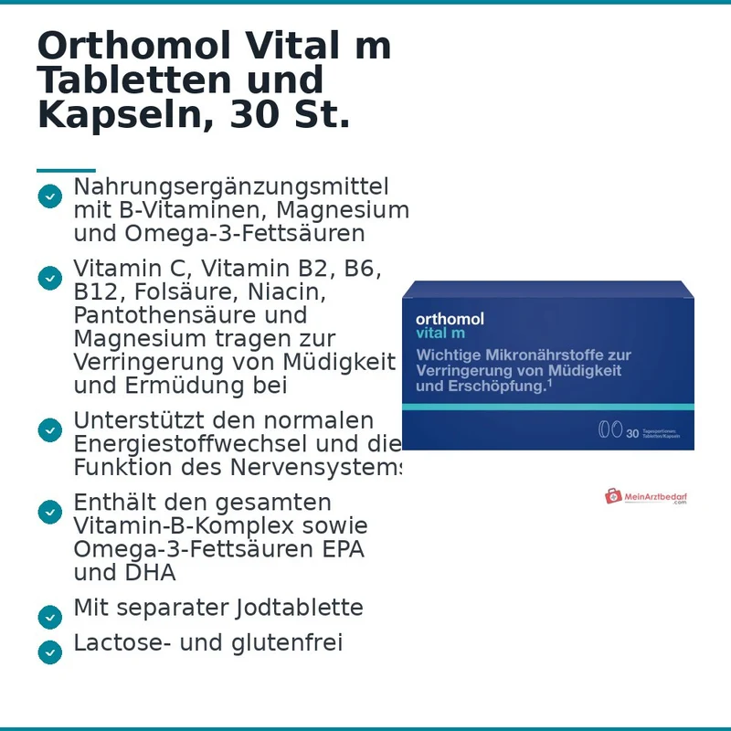 Orthomol Vital m Tabletten und Kapseln, 30 St.