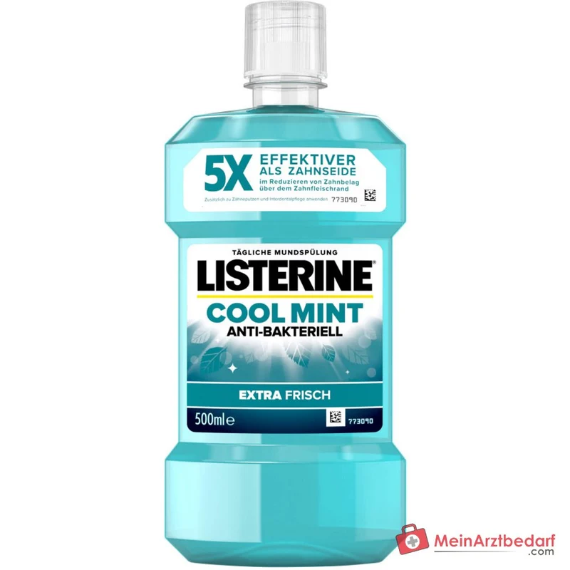 Listerine Cool Mint Eucalyptol / Methylsalicylat / Thymol / Menthol Mundspülung, 500 ml