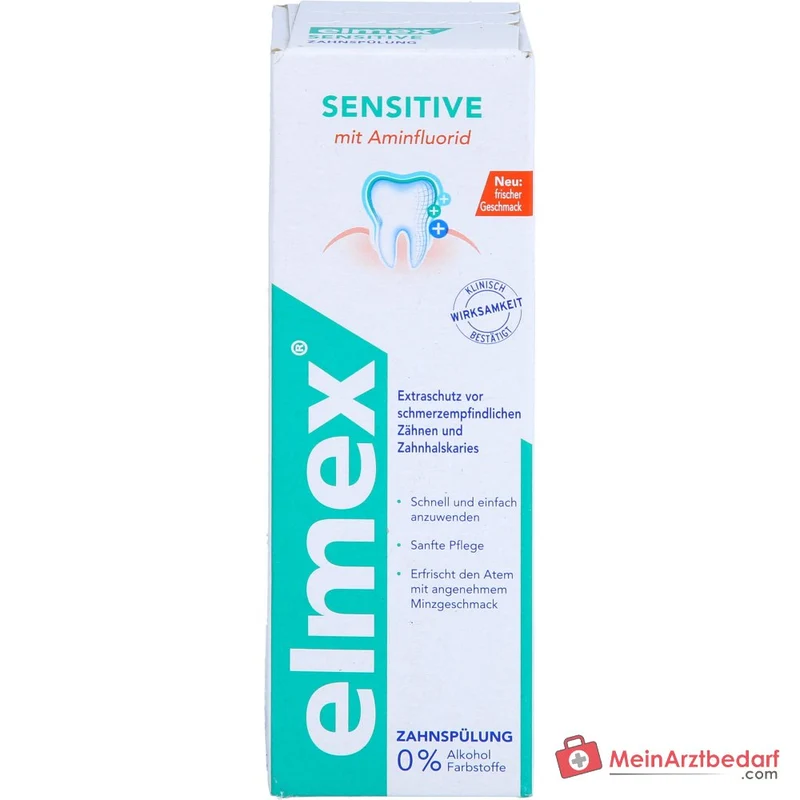 elmex Sensitive Zahnspülung Olaflur / Natriumfluorid Lösung, 100 ml