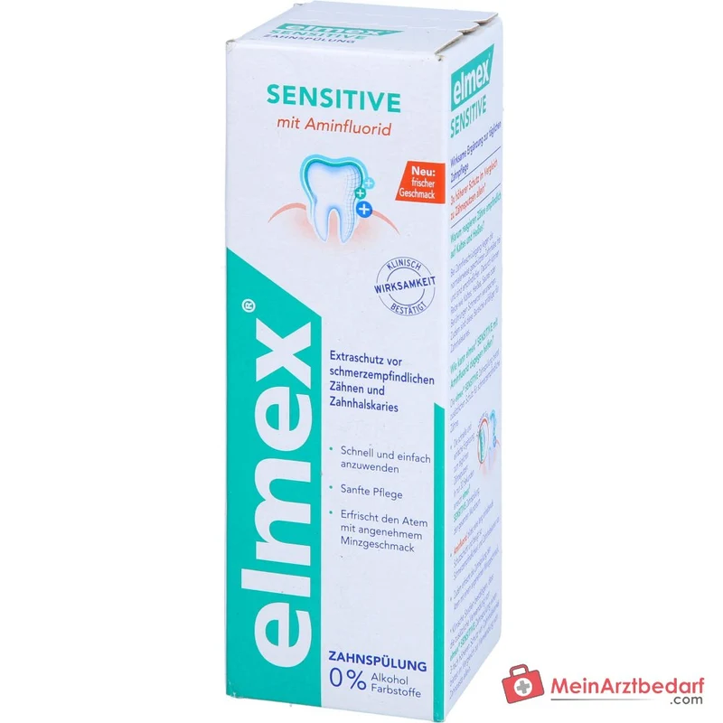 elmex Sensitive Zahnspülung Olaflur / Natriumfluorid Lösung, 100 ml