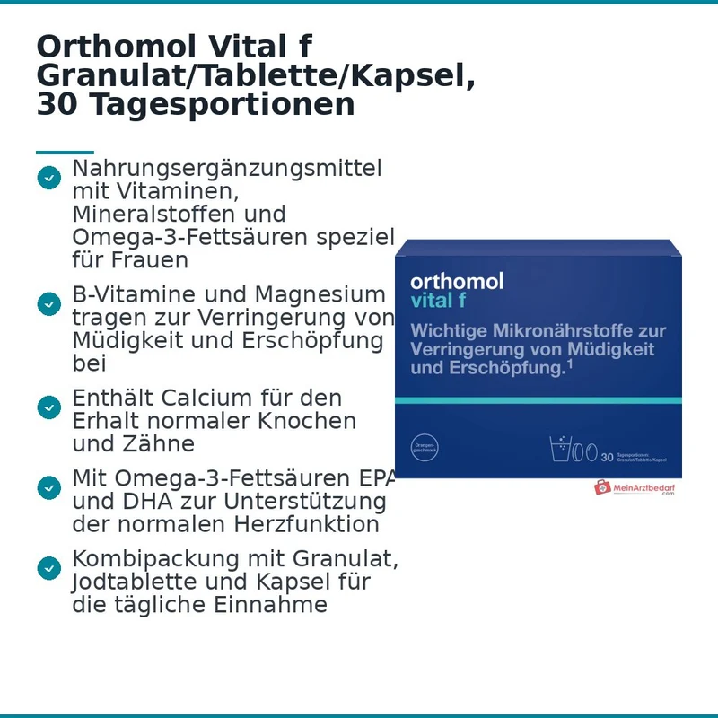 Orthomol Vital f Granulat/Tablette/Kapsel, 30 Tagesportionen