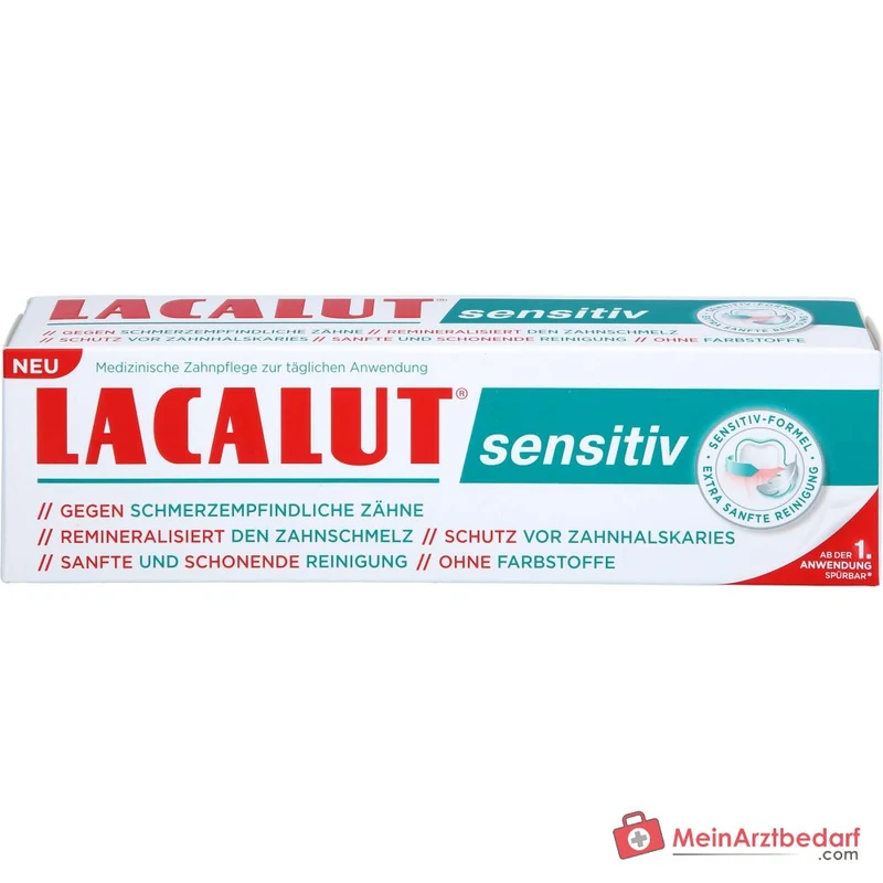 Lacalut sensitiv Hydroxylapatit / Bisabolol Zahncreme, 75 ml