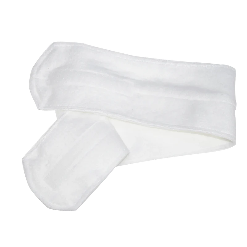 BAEHR Haarband Frottee mit Klettverschluss weiß
