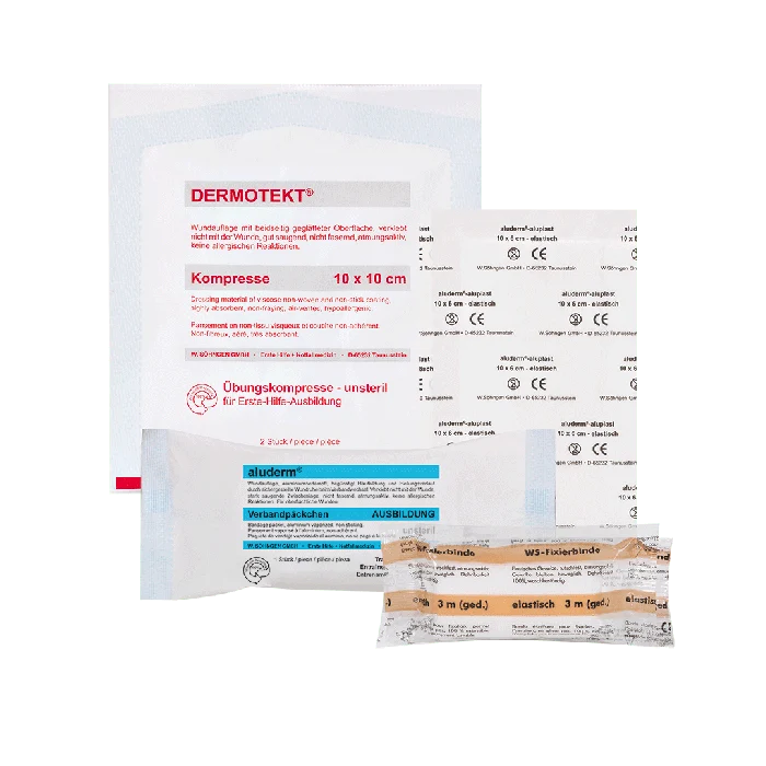 Übungsset Erste Hilfe Typ C VE à 50 Stück | Packung (50 Stück)