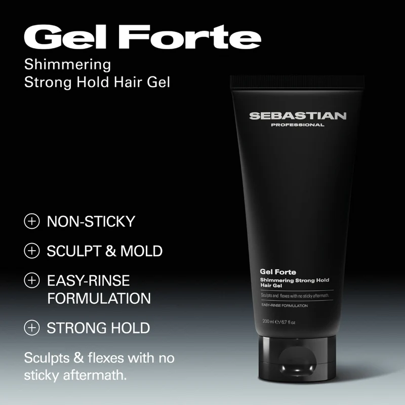 Sebastian Professional Gel Forte Schimmernder Starker Halt Haargel 200ml